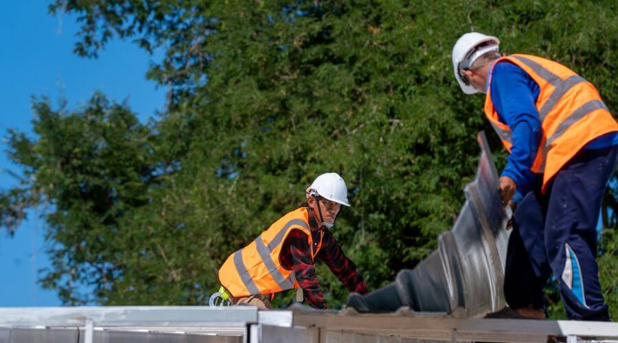 Roof repair in Hustler, WI
